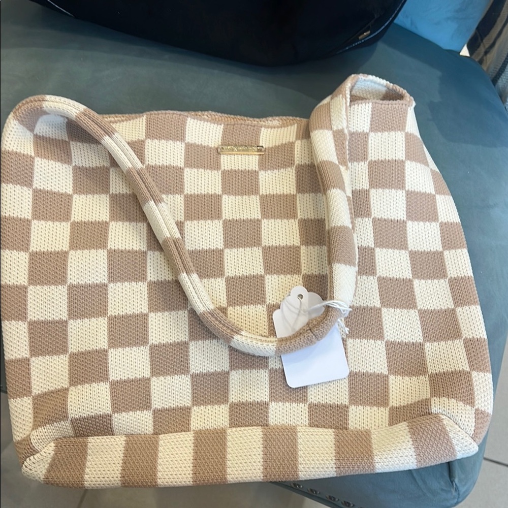 Kopari Tote Bag - Beige and Cream